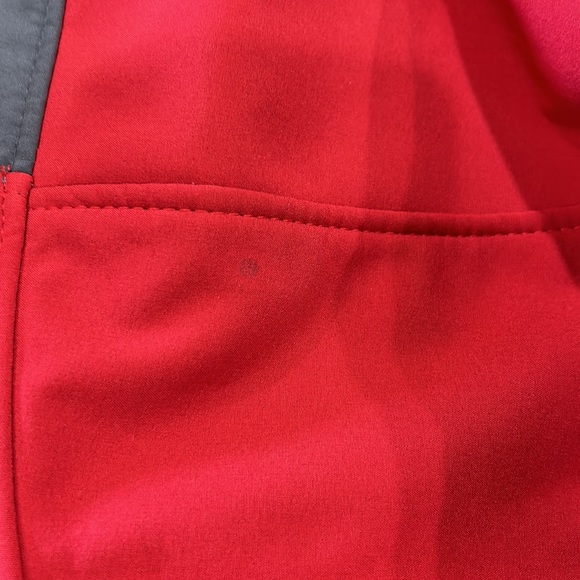 The North Face summit series Jacket red & Gray Softshell Lined Hood/ready XL - Picture 10 of 16